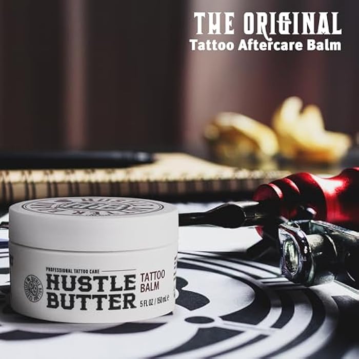 hustle butter deluxe Hustle Butter Tattoo Aftercare 5oz Tattoo Balm, Heals + Protects New Tattoos and Rejuvenates Older Tattoos - 100% Vegan Cream No-Petroleum - Image 3